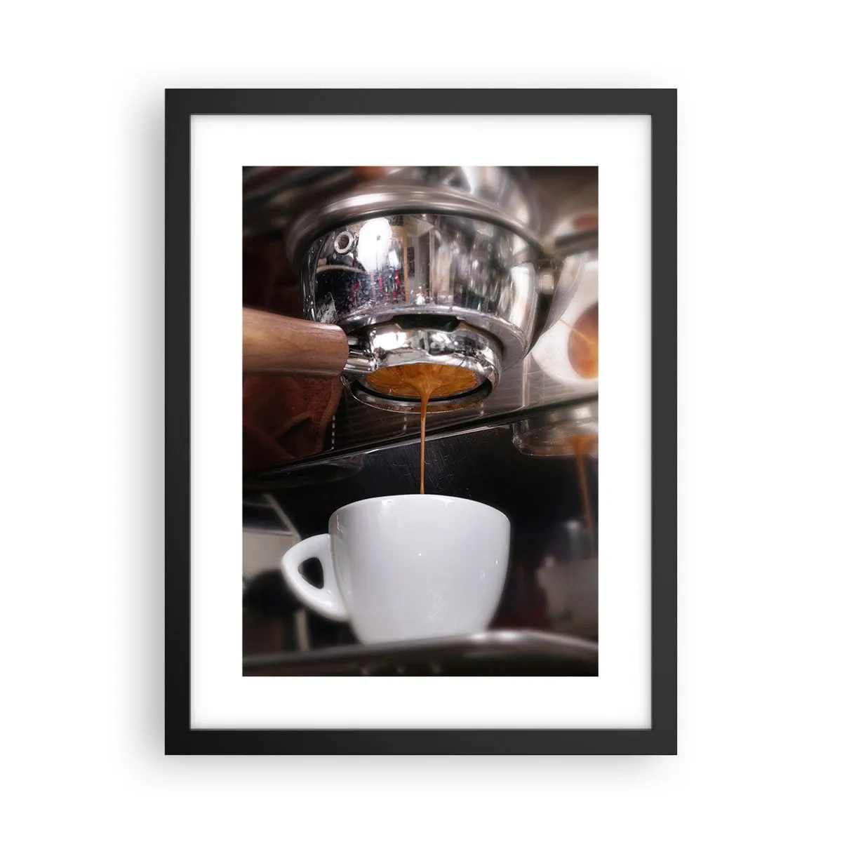 Poster in een zwarte lijst - Goede tijd van de dag - 30x40 cm
