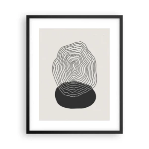 Poster in een zwarte lijst - Duur en spiertrekkingen - 40x50 cm