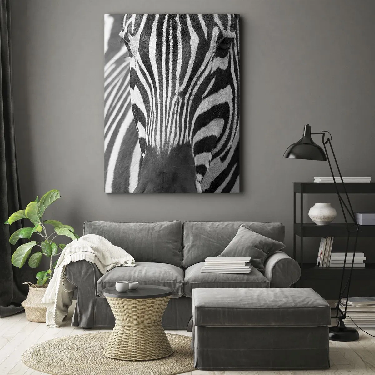 Schilderen op canvas - De wereld is zwart-wit - 50x70 cm
