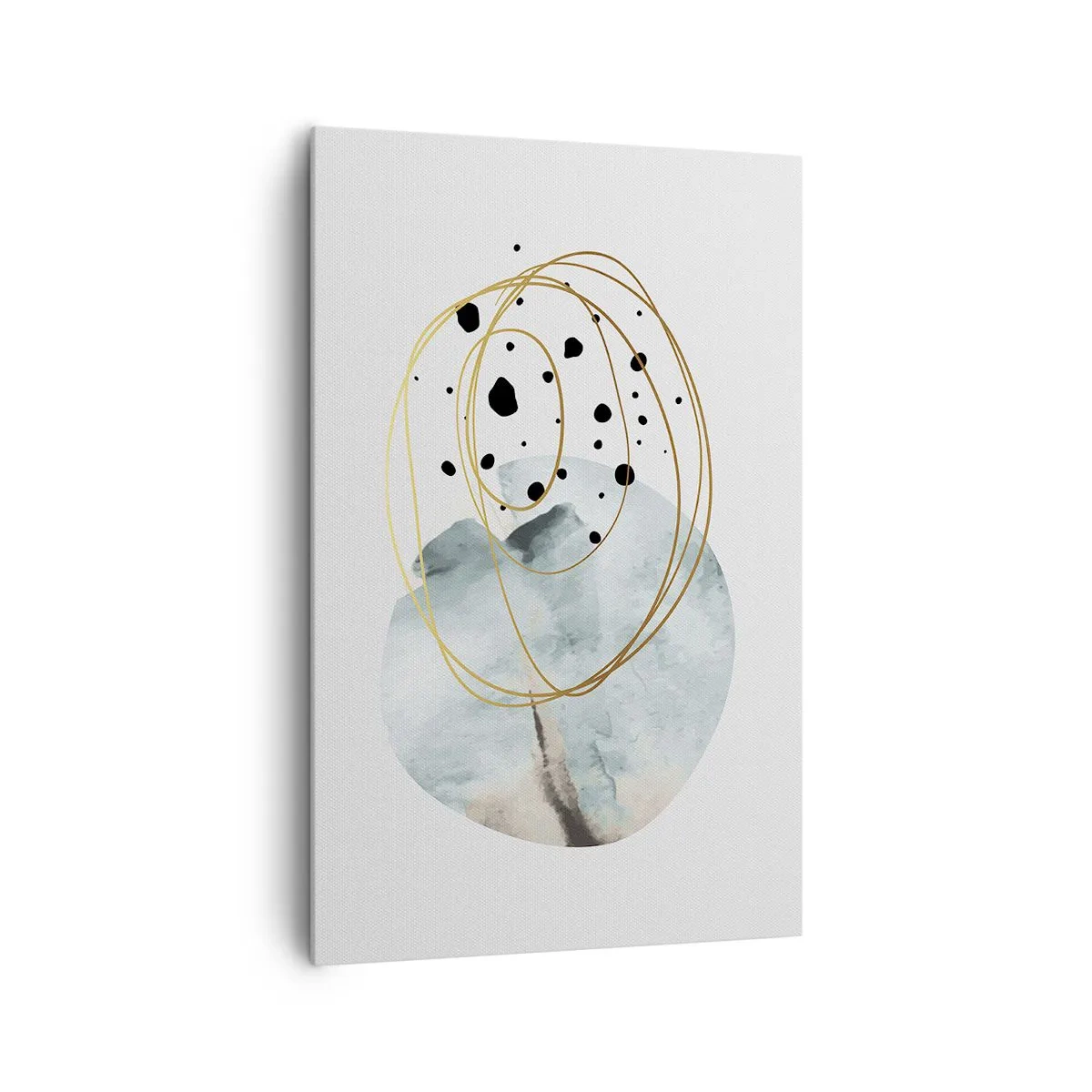 Schilderen op canvas - Omarmd door de ruimte - 80x120 cm