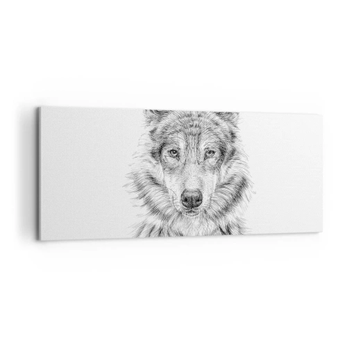 Schilderen op canvas - Een geboren leider - 100x40 cm