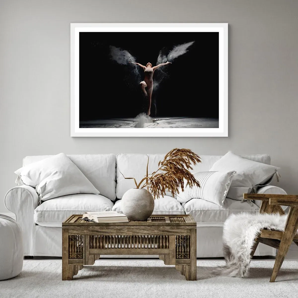 Poster in een witte lijst - Elfen bestaan - 40x30 cm