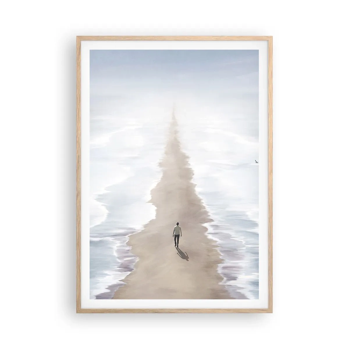 Een poster in een licht eiken lijst - Een gouden toekomst - 70x100 cm