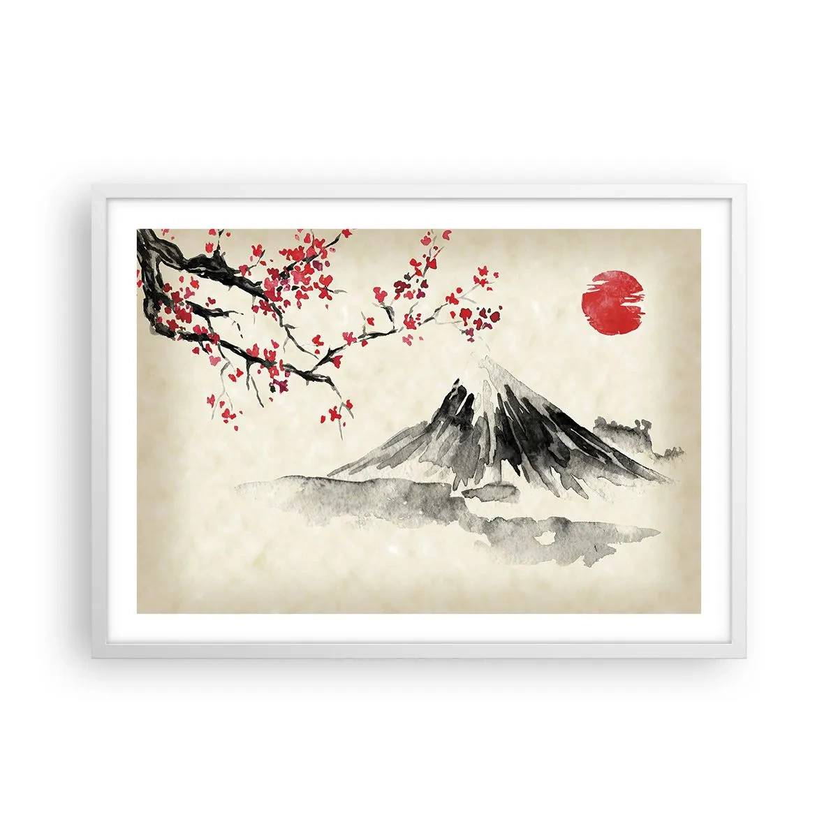 Poster in een witte lijst - Houd van Japan - 70x50 cm