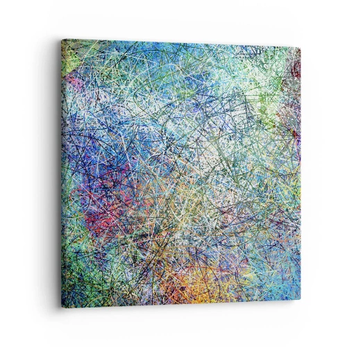Schilderen op canvas - Het is niet zo eenvoudig - 30x30 cm