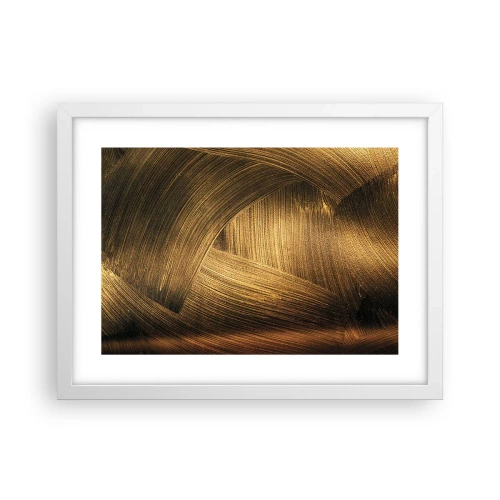 Poster in een witte lijst - In een gouden doolhof - 40x30 cm