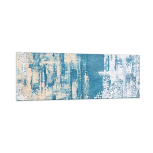 Schilderen op glas - Door een ijspegel - 90x30 cm