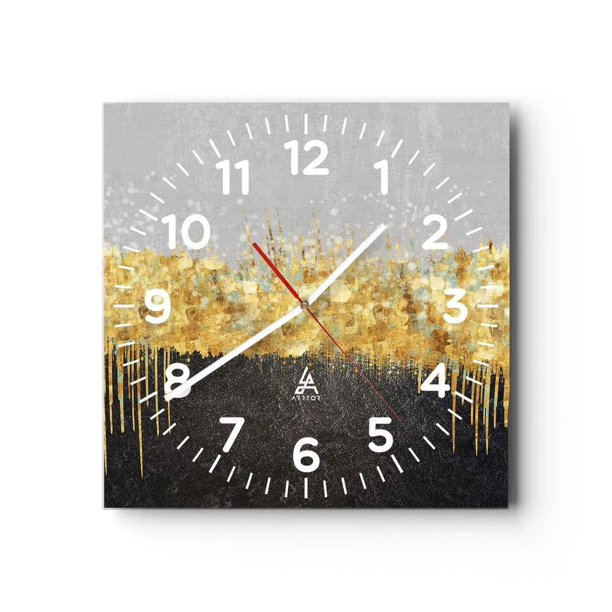 Wandklok - Klok - Naar binnen en naar boven - 30x30 cm