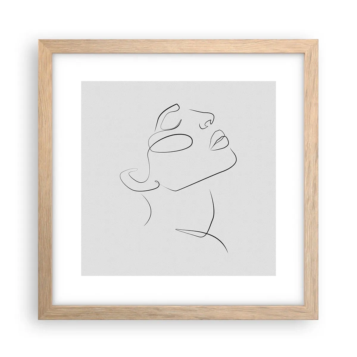 Een poster in een licht eiken lijst - De wendingen van dromen - 30x30 cm