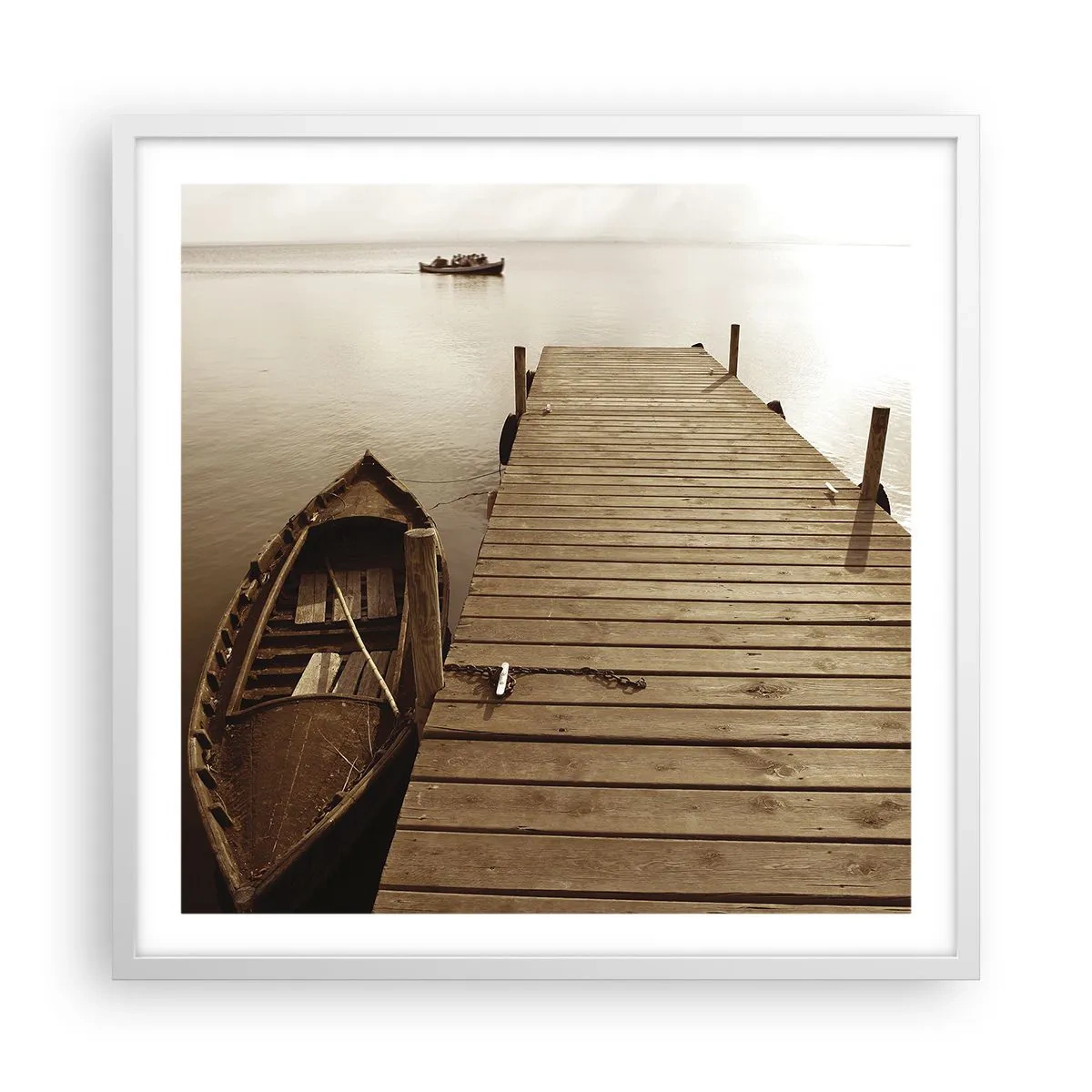 Poster in een witte lijst - Grote vrede - 60x60 cm