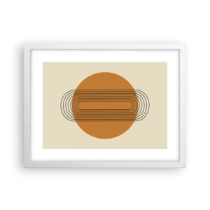 Poster in een witte lijst - Perfect plan - 40x30 cm