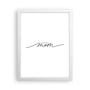 Poster in een witte lijst - Grote emotie - 30x40 cm