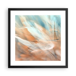 Poster in een zwarte lijst - In het land van zachtheid - 40x40 cm