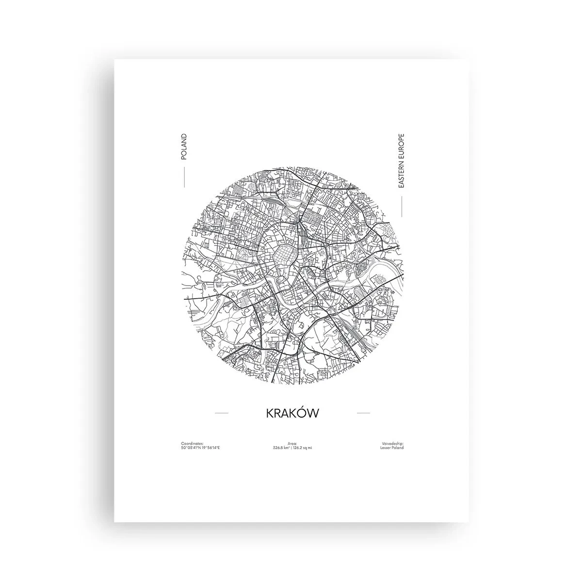 Poster - Anatomie van Krakau - 30x40 cm