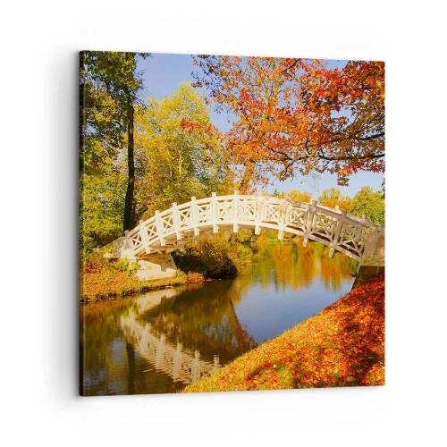 Schilderen op canvas - Op de witte brug der zuchten - 60x60 cm