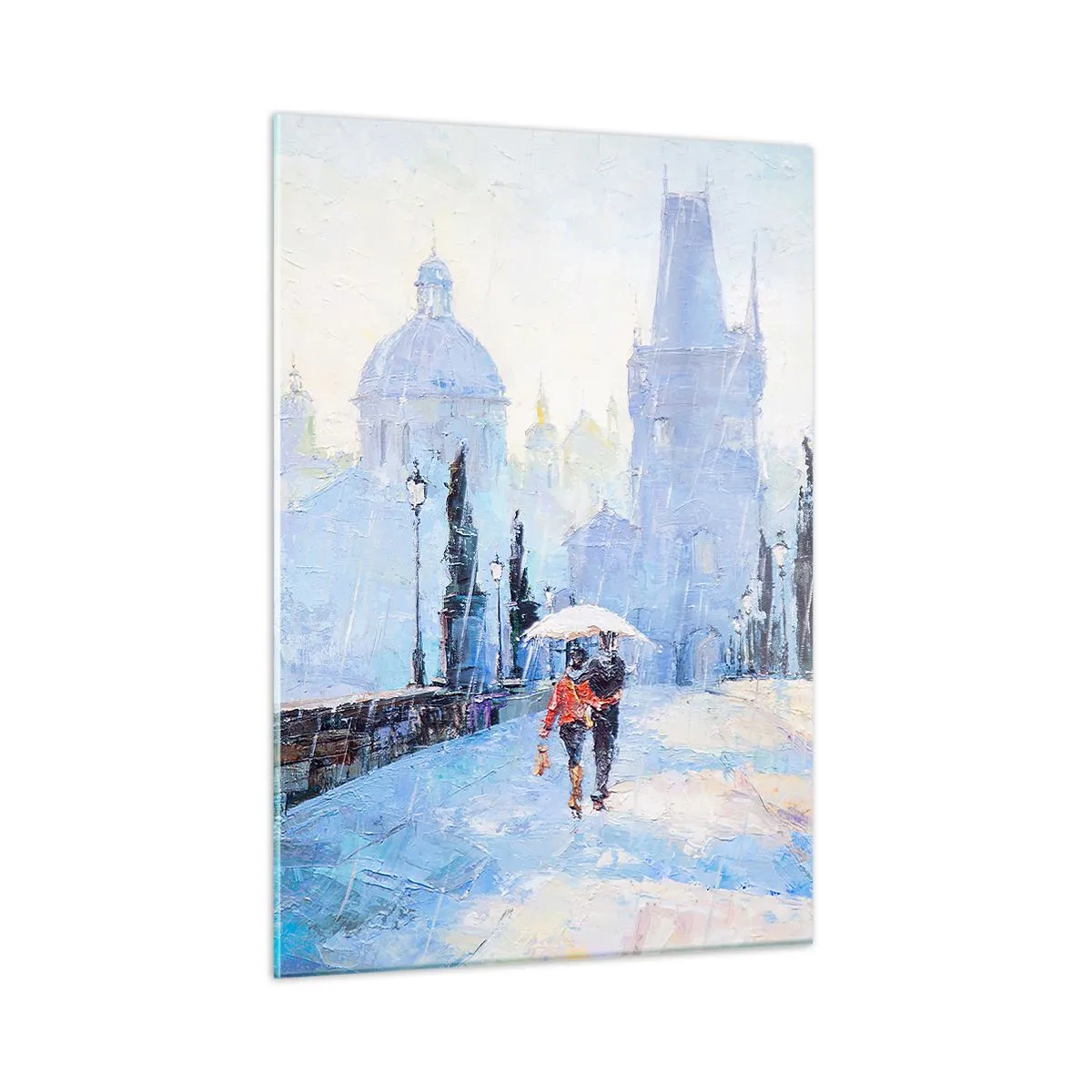 Schilderen op glas - De regen moet ons gecharmeerd hebben - 50x70 cm