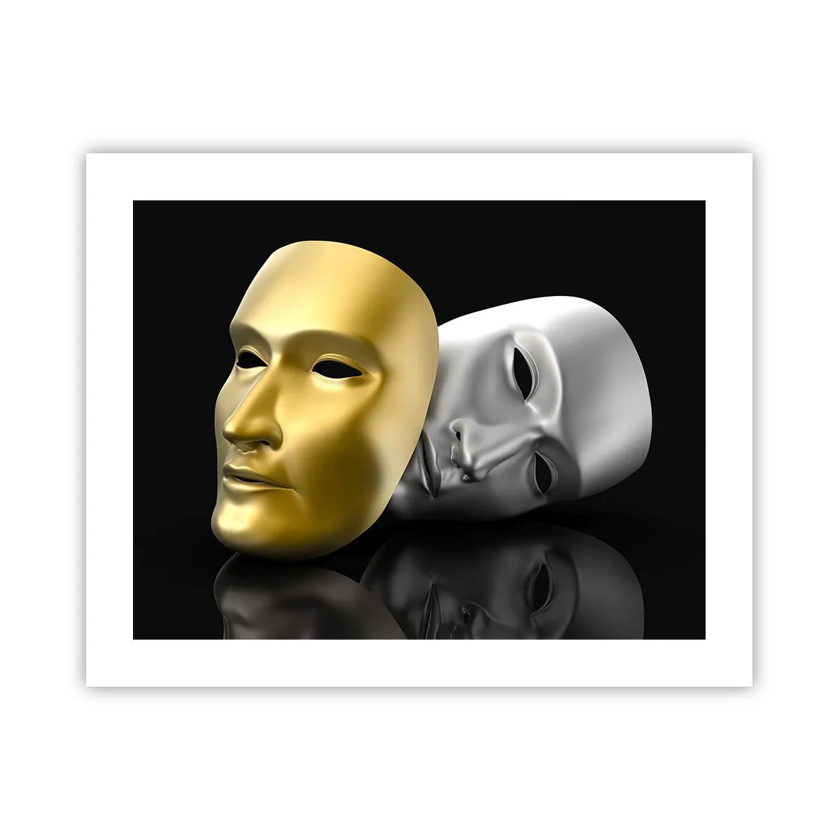 Poster - Het leven is theater - 50x40 cm