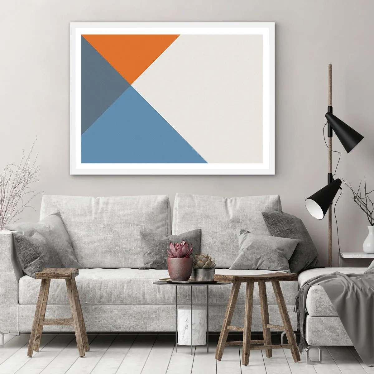 Poster in een witte lijst - In een hoekje… - 40x30 cm