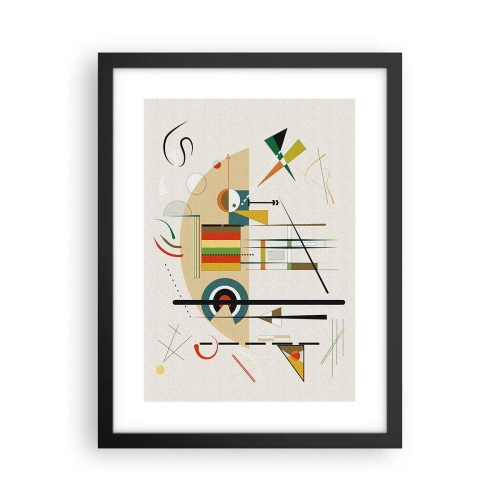 Poster in een zwarte lijst - En de wereld lacht - 30x40 cm