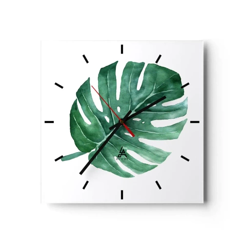 Wandklok - Klok - Groen concept - 30x30 cm