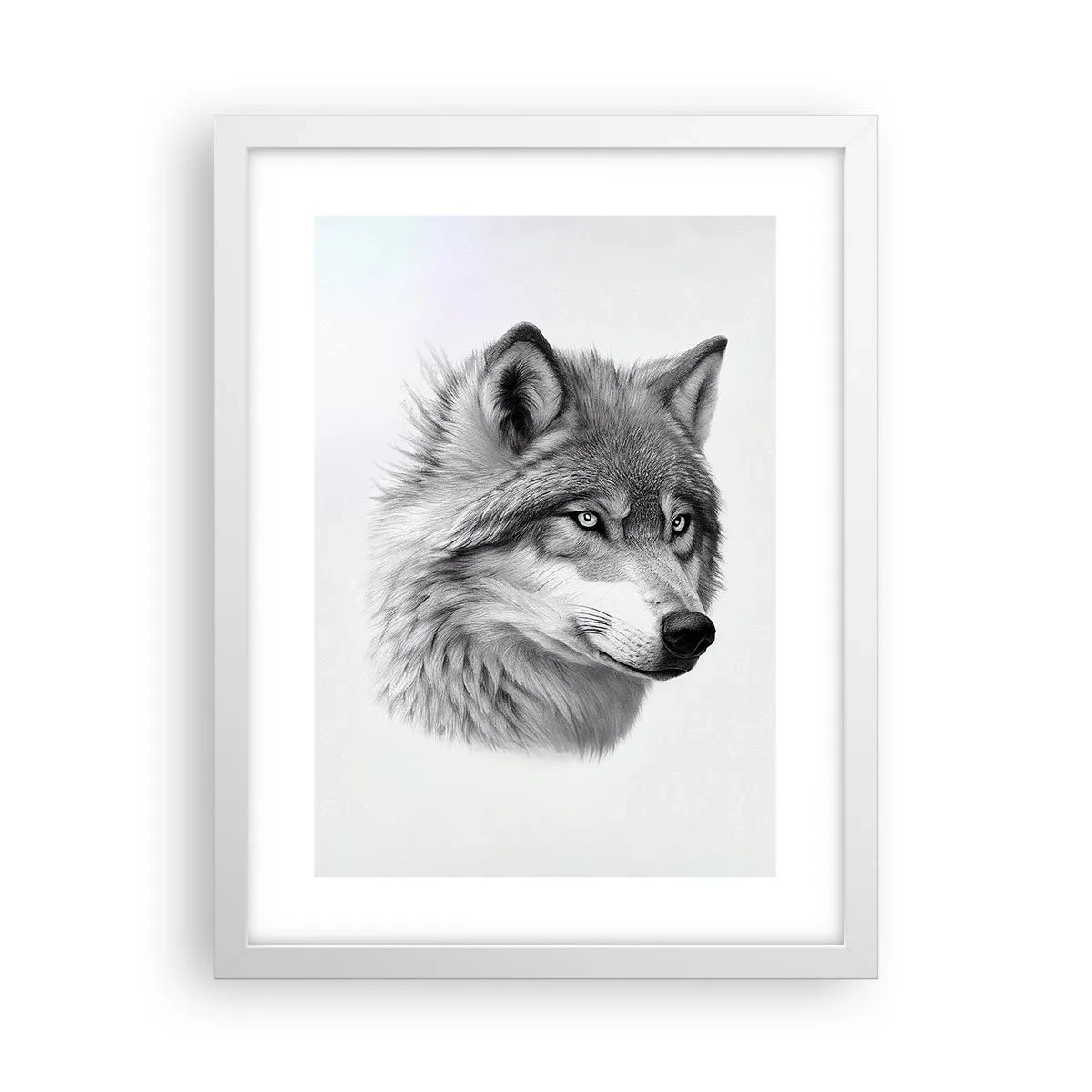 Poster in een witte lijst - Alfa – zonder twijfel - 30x40 cm