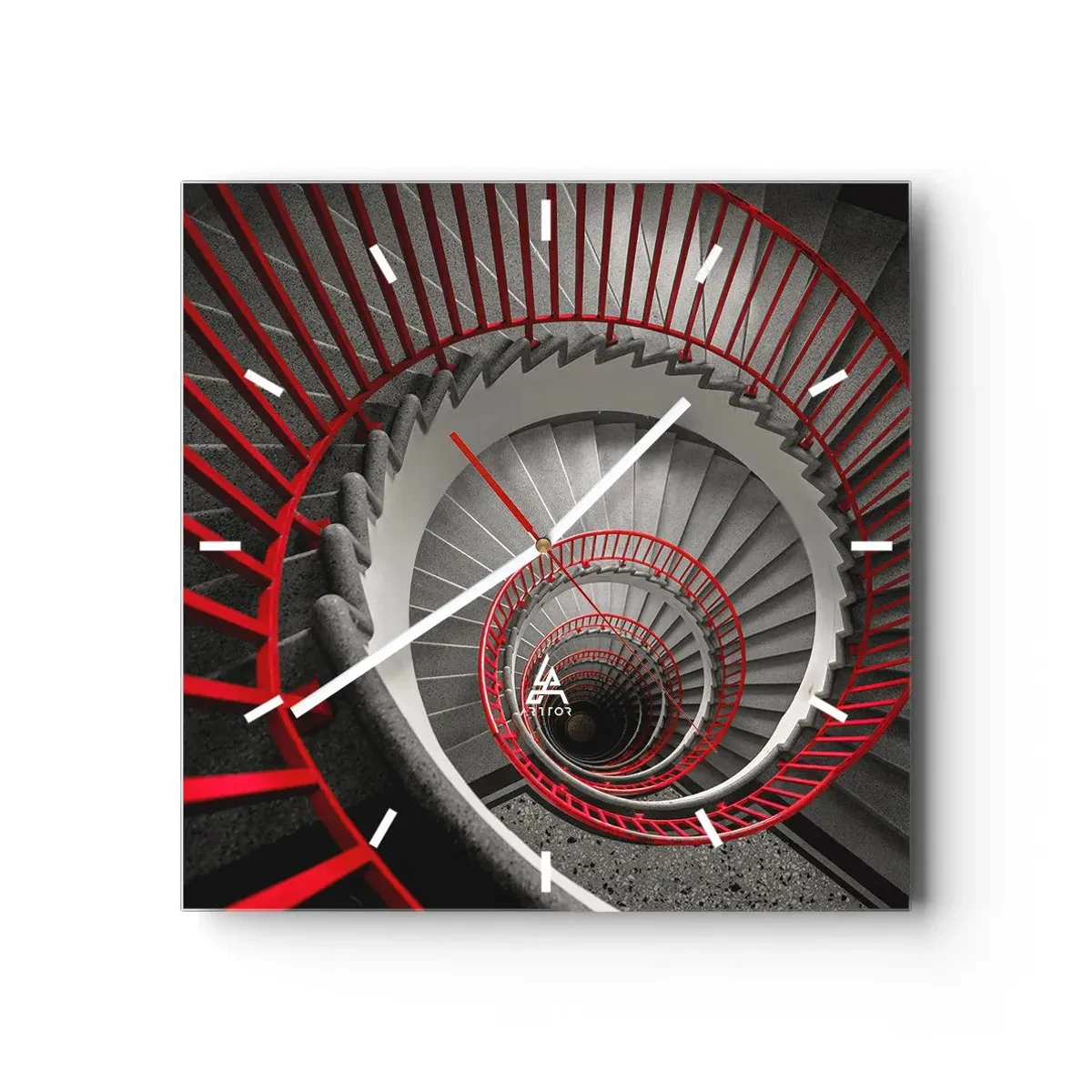 Wandklok - Klok - Architectuur plezier - 40x40 cm