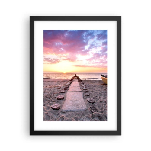 Poster in een zwarte lijst - Een moment van diepe ervaring - 30x40 cm