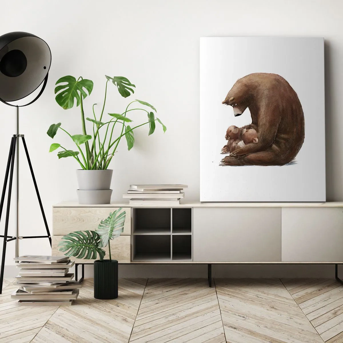 Schilderen op canvas - Zoete dromen, kinderen - 70x100 cm