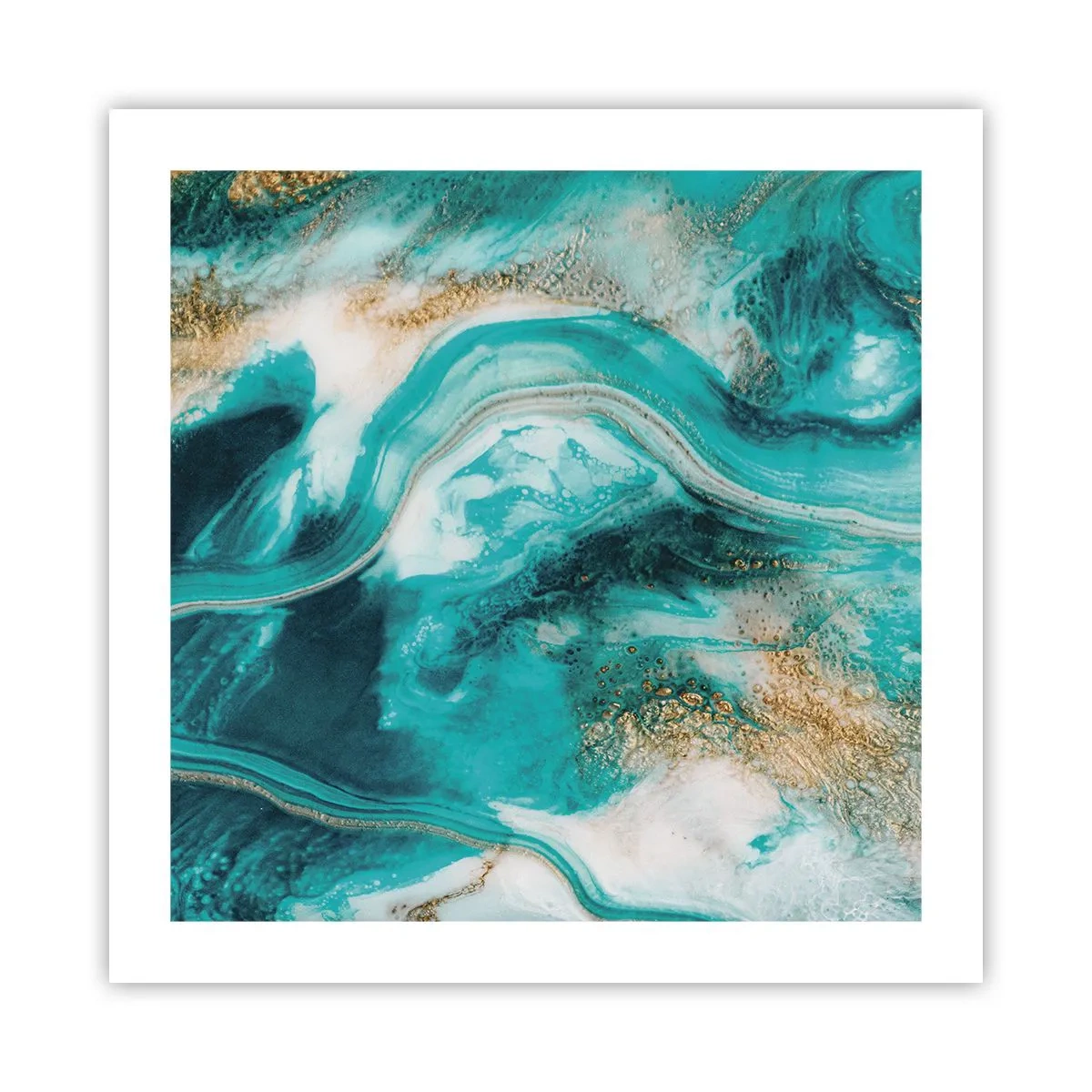 Poster - De rivier van goud - 50x50 cm