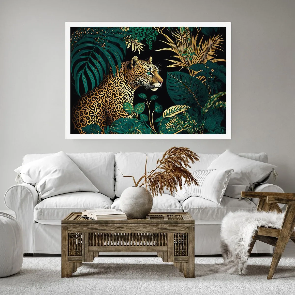 Poster - Een gastheer in de jungle - 70x50 cm