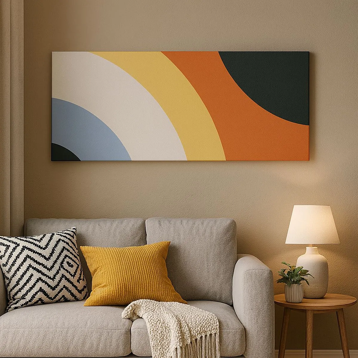 Schilderen op canvas - Naar mezelf toe - 100x40 cm