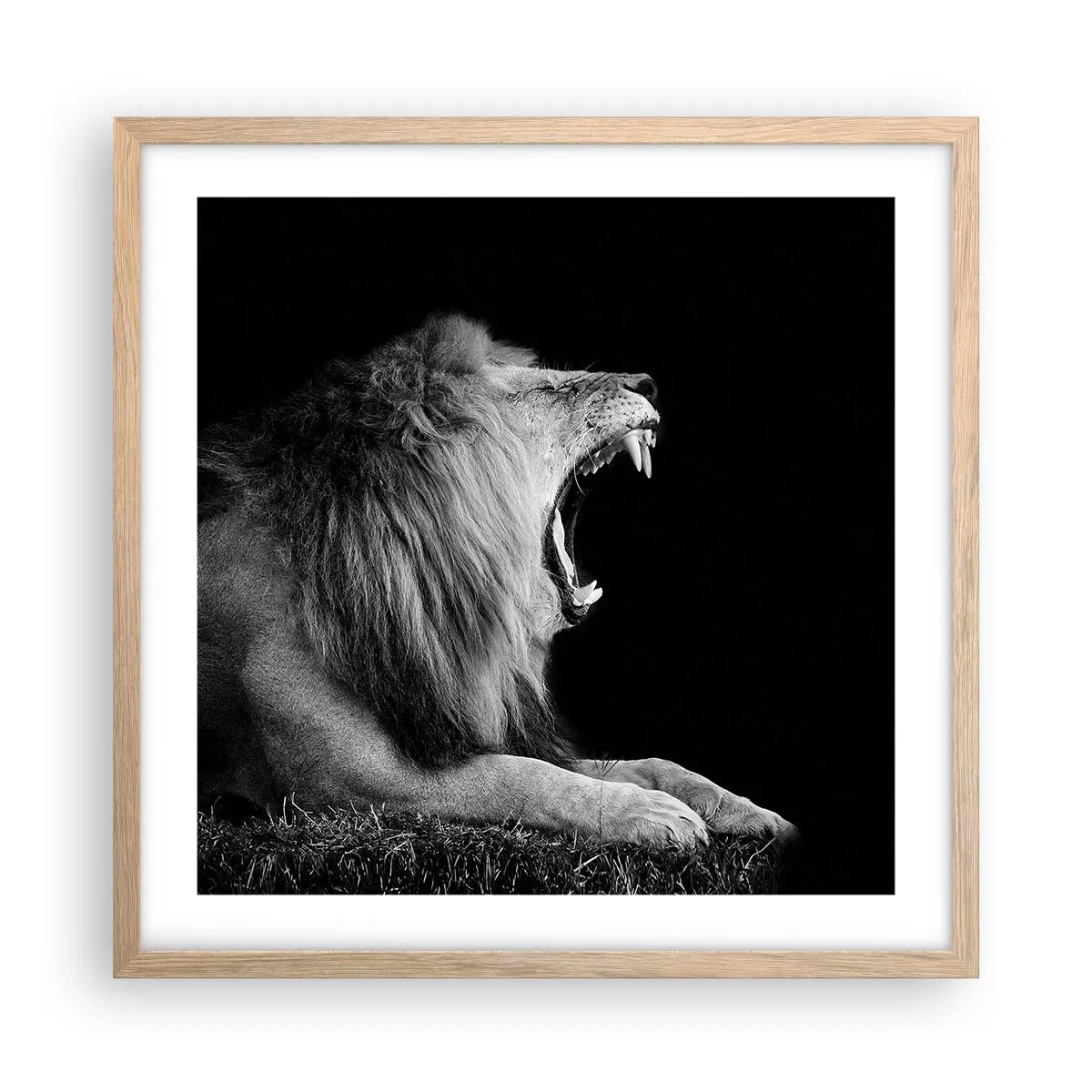 Een poster in een licht eiken lijst - Zonder enige twijfel - 50x50 cm