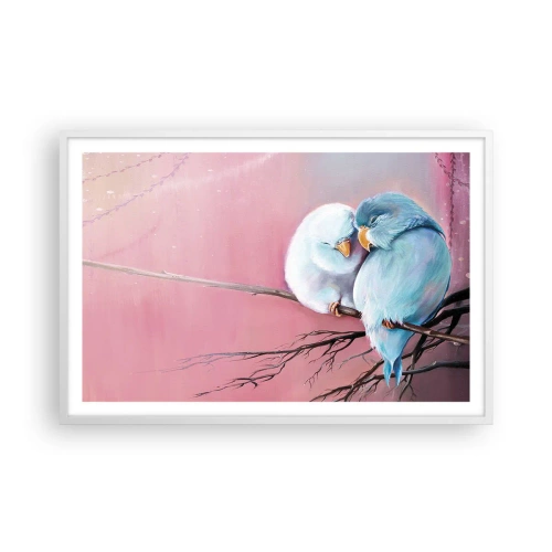 Poster in een witte lijst - Wat kan ik hier toevoegen? ... - 91x61 cm