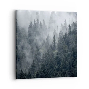 Schilderen op canvas - Bos dageraad - 40x40 cm