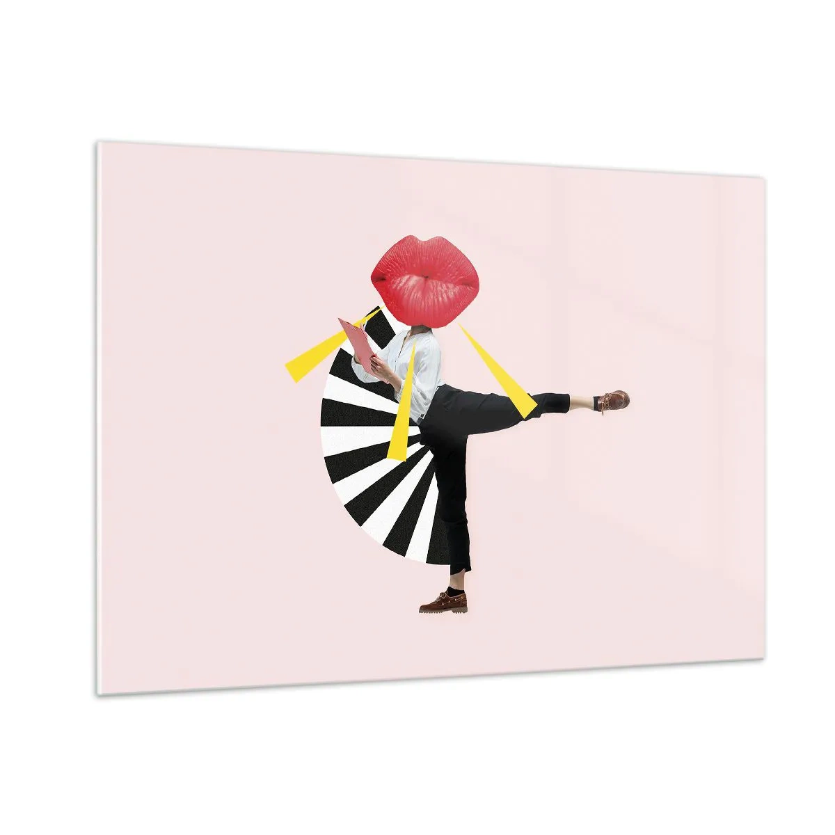 Schilderen op glas - Surrealistische pop-art - 100x70 cm