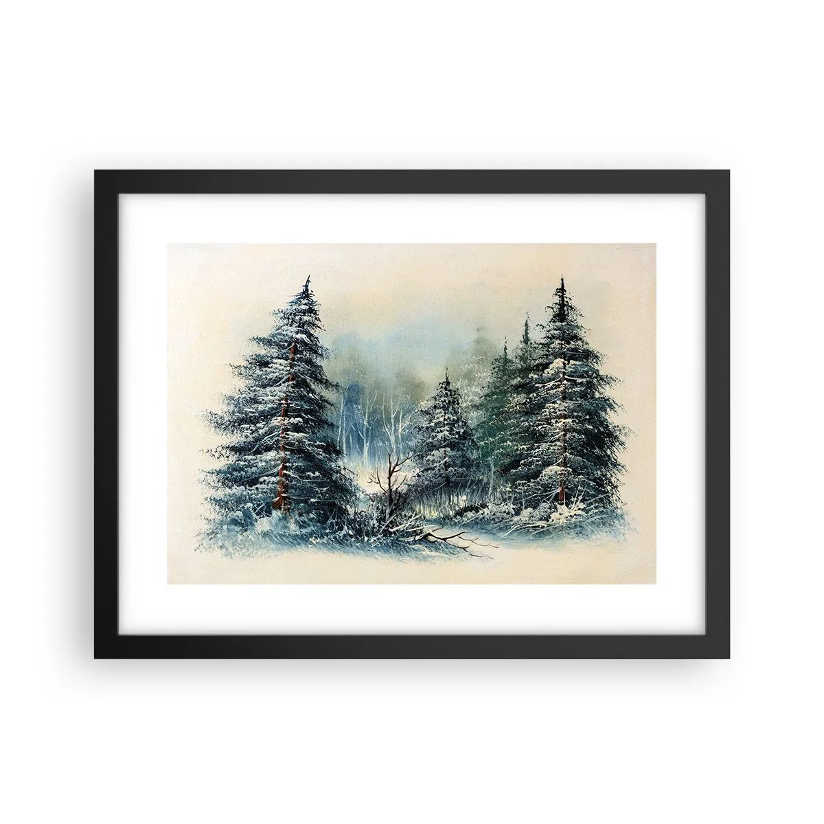 Poster in een zwarte lijst - Klaar voor kerst - 40x30 cm