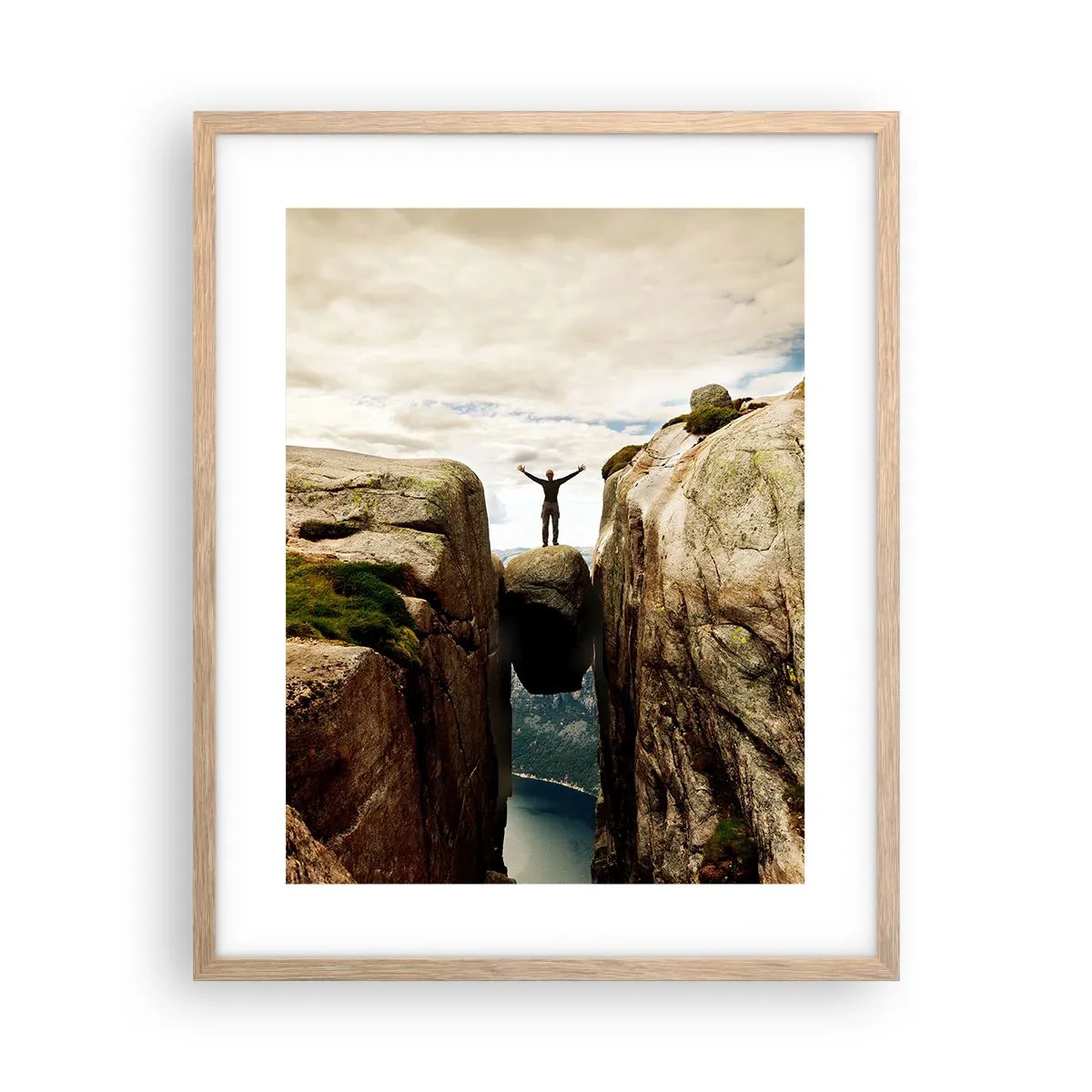 Een poster in een licht eiken lijst - Hoe gaat het met mij?! - 40x50 cm