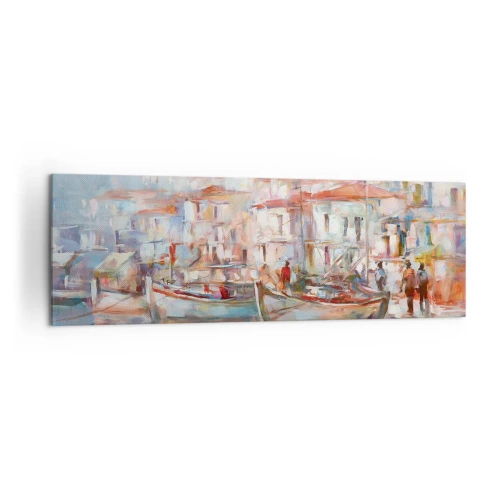 Schilderen op canvas - Pastel vakantie - 160x50 cm