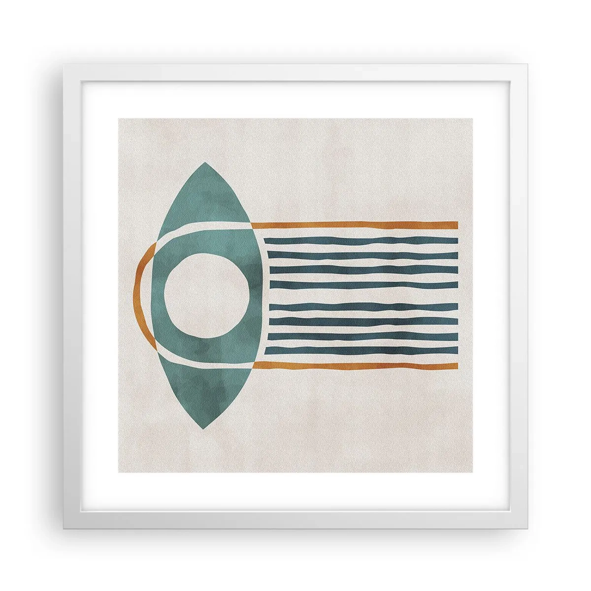 Poster in een witte lijst - Tekens en rituelen - 40x40 cm