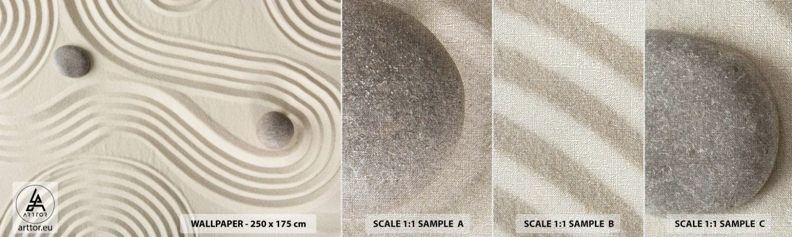 Fotobehang Monster Premium Canvas - Een vleugje warmte - Abstractie, Deel, Zand - 100x30 cm