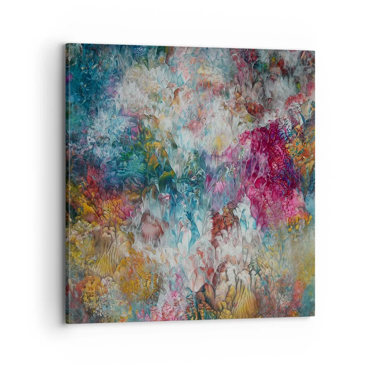 Schilderen op canvas - Volledig in bloei - 70x70 cm