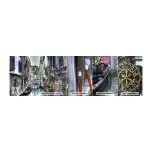 Fotobehang Staaltje Standard Eco - Eeuwenlang in stille reflectie - Venetië, Stad, Architectuur - 100x30 cm