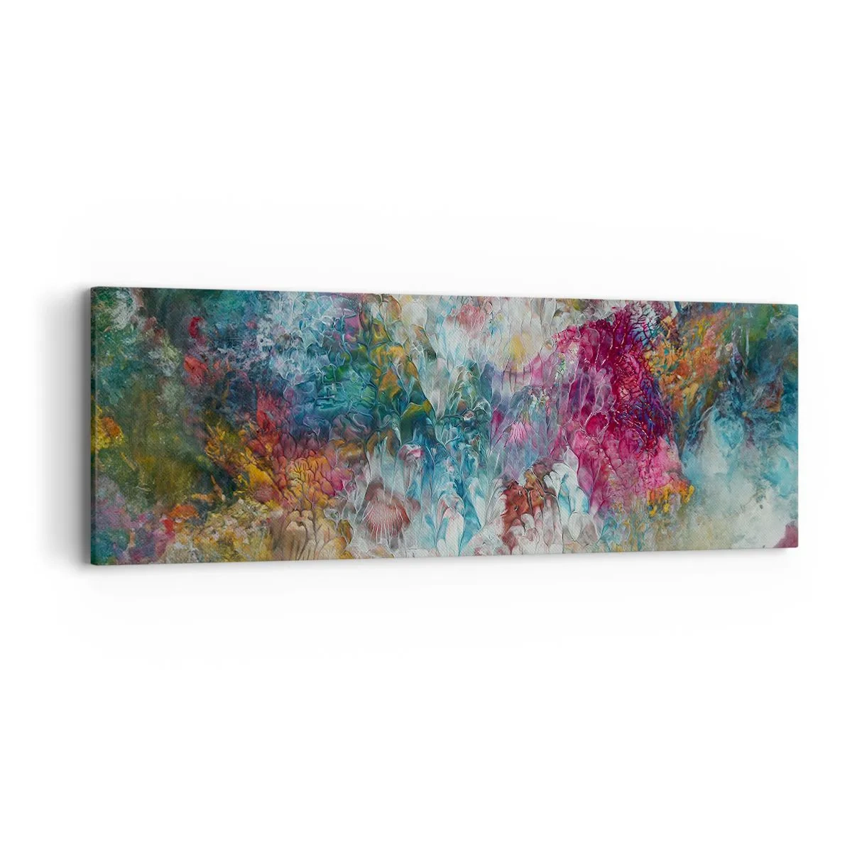 Schilderen op canvas - Volledig in bloei - 90x30 cm