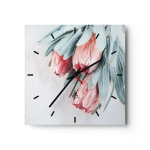 Wandklok - Klok - Schaamt zich voor hun eigen schoonheid - 30x30 cm