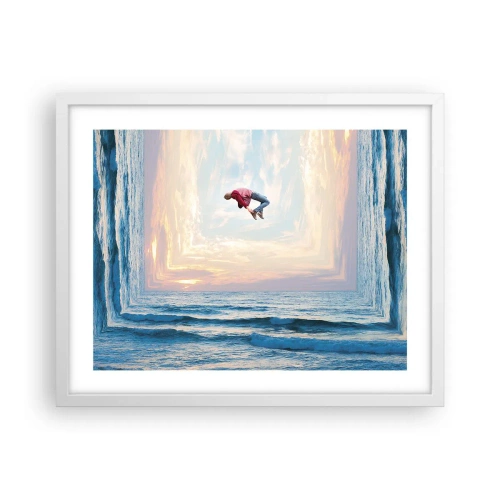 Poster in een witte lijst - Naar een andere dimensie - 50x40 cm