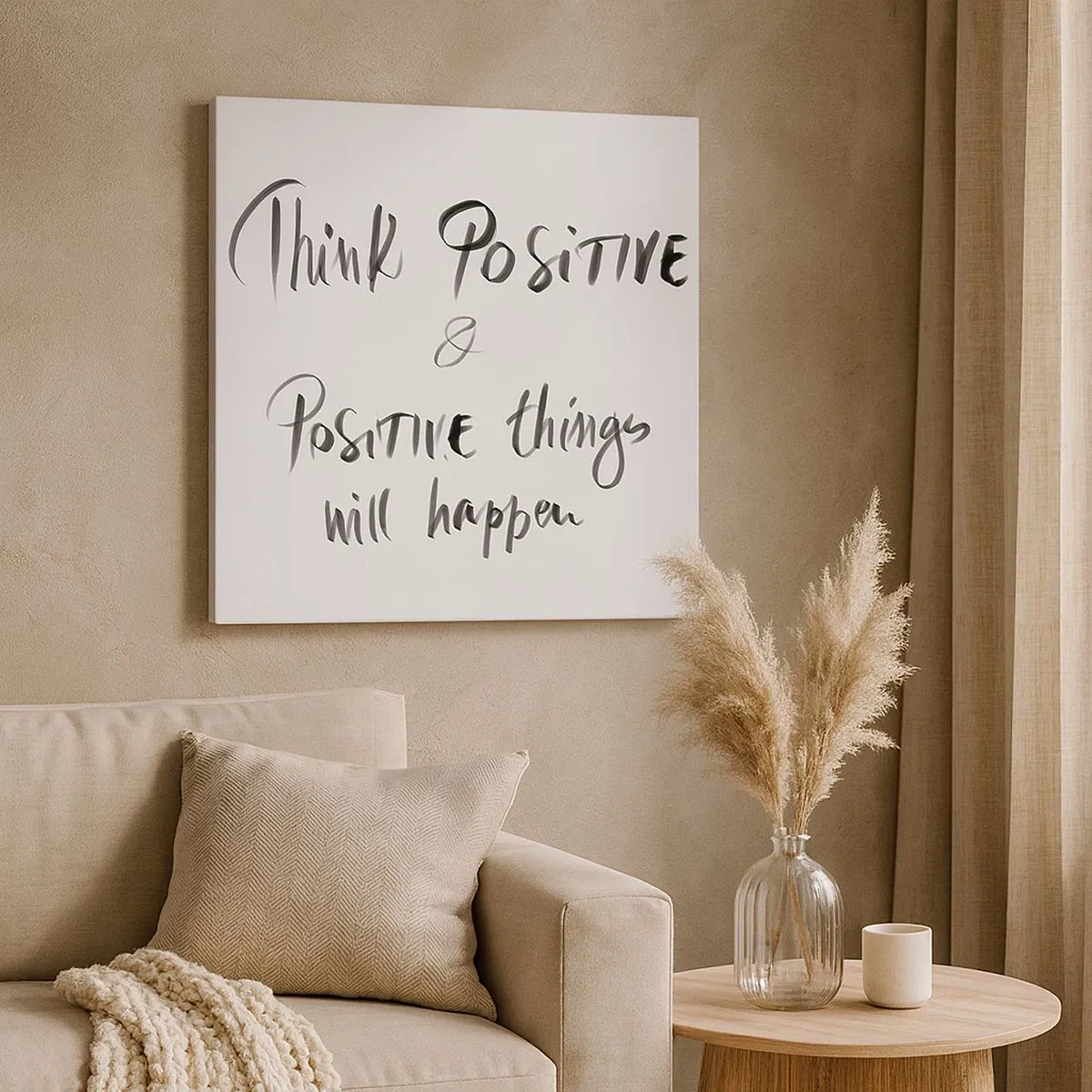 Schilderen op canvas - Hoe leef je het leven? - 30x30 cm