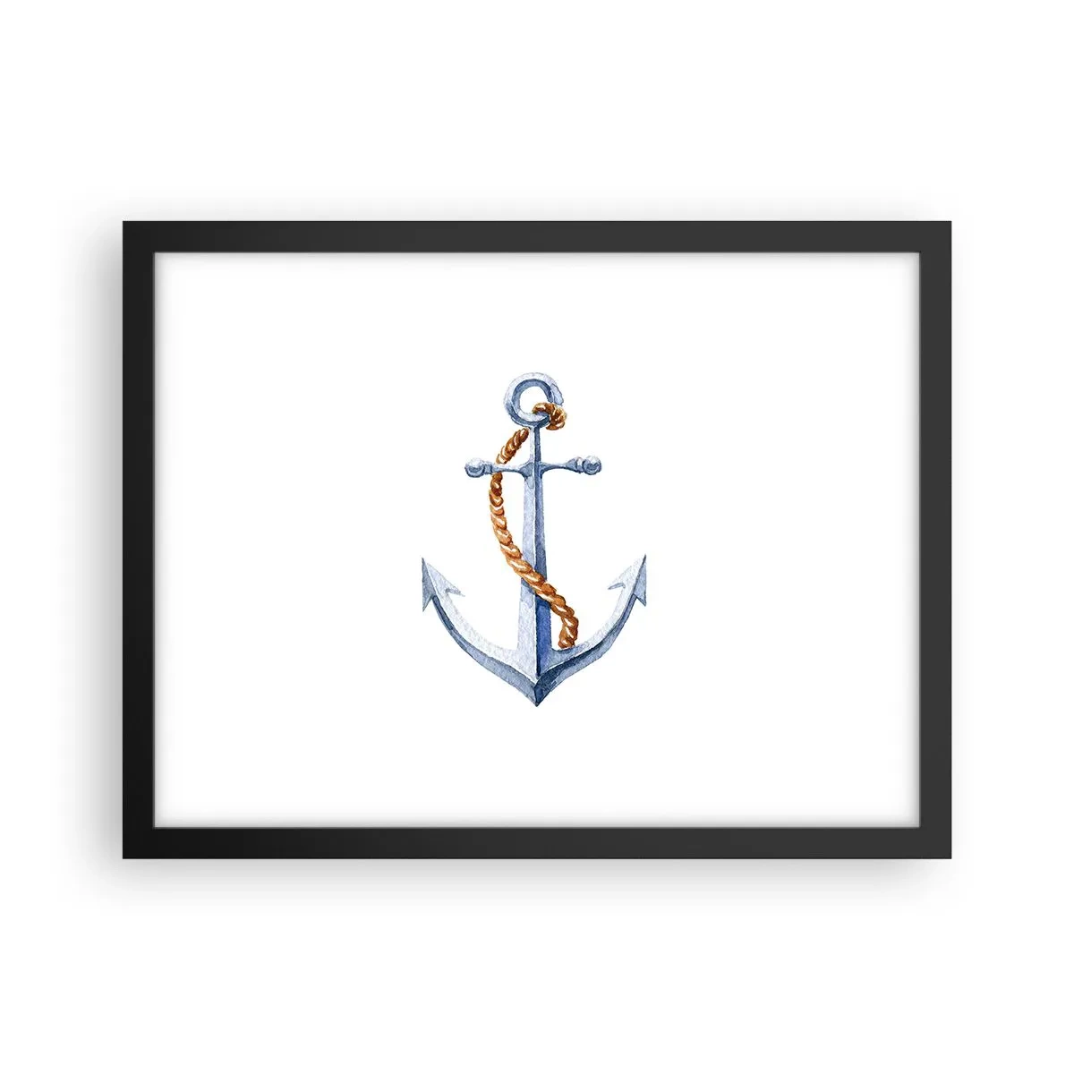 Poster in een zwarte lijst - Ahoi avontuur! - 40x30 cm