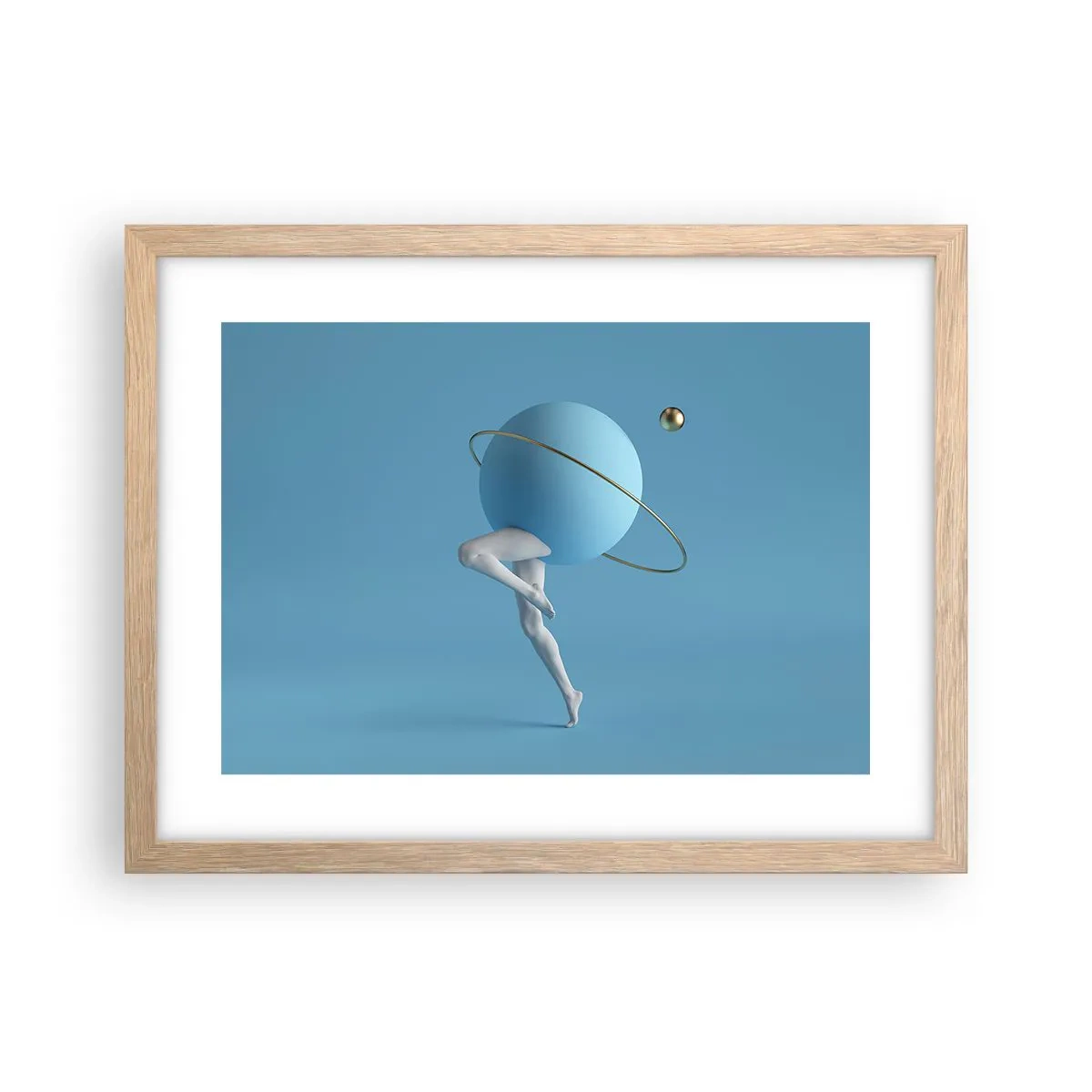 Een poster in een licht eiken lijst - En de planeten zijn gek geworden - 40x30 cm