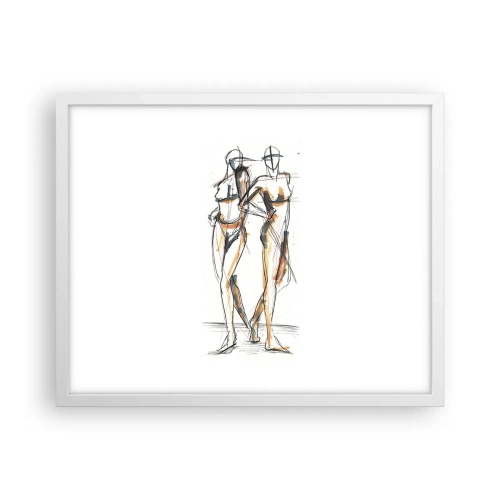 Poster in een witte lijst - Een studie van genade - 50x40 cm