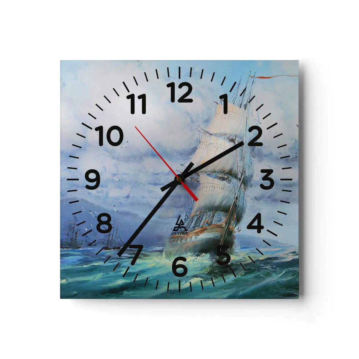 Wandklok - Klok - Goede wind - 40x40 cm